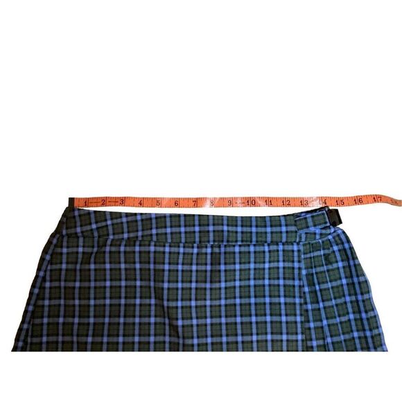 Wild Fable Plaid Pleated Skirt School Summer Spring Coastal Beach Buckle - Picture 5 of 8
